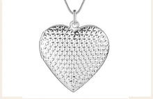 DOTEFFIL 925 Sterling Silver Heart Photo Frame Snake Chain Necklace