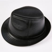 Quality Genuine Leather Hat For Men's Fashion Sheepskin Fedoras Autumn Winter Trend Elegant Jazz Cap New Sombreros Brown