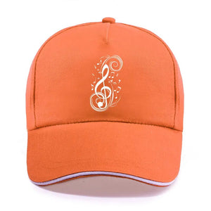 New Musical Note Music Funny Print Baseball Cap Unisex Women Men Casual Cotton Hat Snapback Hats Trucker Caps Sun-Hats