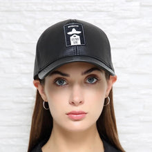 Novelty Leather Baseball Caps For Women Men Soft Lambskin Outdoor Hats