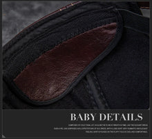 2025 Male Genuine Leather Cowhide 56-60CM Black/Brown Baseball Caps Eagle Print For Man Casual Street Gf Gorras Dad Hat