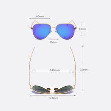 High Quality Pilot Women Sunglasses Polarized UV400  Mirror with box