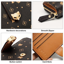 FOXER Women Fashion PVC Leather Short Wallet Card Holder