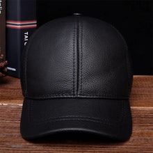 2025 Men's genuine leather baseball cap hat brand new style spring brand new style winter Russian warm one fur caps hats