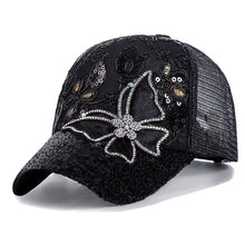 New Fashion Women Cap Butterfly Flower Pendant Baseball Cap Female Outdoor Adjustable Streetwear Hat