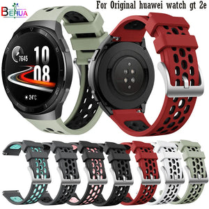 BEHAU Sport Silicone Watch Strap  GT  Smart Watch band Replacement 22mm Bracelet belt