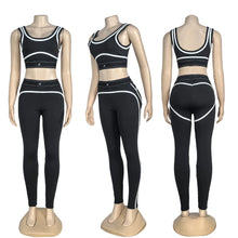 Women's High Waist Hip Lift Abdomen Compression Fitness Suit High Elastic Sports Bra + Leggings 2-piece Running Yoga Sports Set