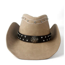 100% Leather Men Western Cowboy Hat For Gentleman Dad Jazz Sombrero Hombre Caps Size 58-59CM 36 Stlye