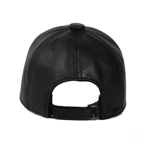 Novelty Leather Baseball Caps For Women Men Soft Lambskin Outdoor Hats