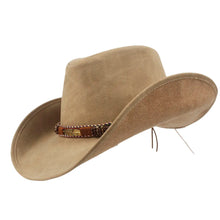 100% Leather Men Western Cowboy Hat For Gentleman Dad Jazz Sombrero Hombre Caps Size 58-59CM 36 Stlye