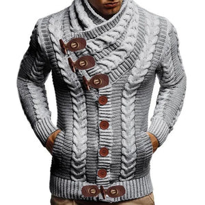 Autumn Winter Turtleneck Sweater Men 2023 New Casual Solid Knitted Cardigan Men FullSleeve Slim Mens Oversized Sweaters Coat men