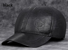 2025 Male Genuine Leather Cowhide 56-60CM Black/Brown Baseball Caps Eagle Print For Man Casual Street Gf Gorras Dad Hat