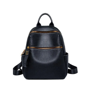 ZOOLER Original Genuine Leather Travel Backpack for Women  Soft Skin Design