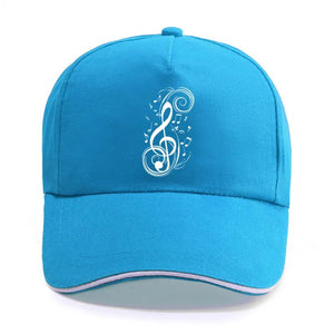 New Musical Note Music Funny Print Baseball Cap Unisex Women Men Casual Cotton Hat Snapback Hats Trucker Caps Sun-Hats