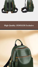 ZOOLER Original Genuine Leather Travel Backpack for Women  Soft Skin Design