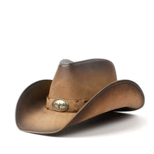 100% Leather Men Western Cowboy Hat For Gentleman Dad Jazz Sombrero Hombre Caps Size 58-59CM 36 Stlye