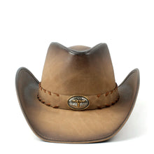 100% Leather Men Western Cowboy Hat For Gentleman Dad Jazz Sombrero Hombre Caps Size 58-59CM 36 Stlye