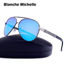 Blanche Michelle Pilot Polarized Sunglasses Men  Brand Driving UV400 Alloy