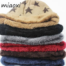 New Winter Hat For Men Thick Beanies Warm Adult Casual Knit Brand Bonnet Star Hip Hop Super Cool Skull Skullies Unisex Hats