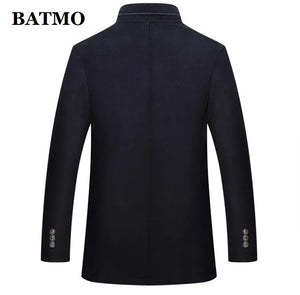 BATMO 2023 new arrival autumn & winter high quality wool thick trench coat men