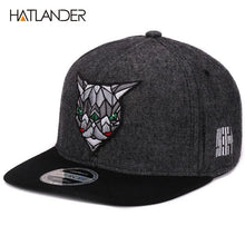 Hatlander 3D Devil Eyes Baseball Caps Retro Gorras Hats Planas Chapeau Flat Bill Hip Hop Snapbacks Caps For Men Women Unisex