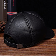 2025 Men's genuine leather baseball cap hat brand new style spring brand new style winter Russian warm one fur caps hats