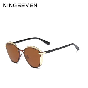 KINGSEVEN Women Cat Eye Sunglasses Polarized Fashion UV400