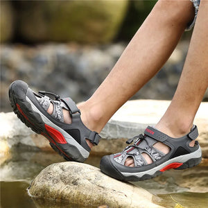 Classic  Men Sandals Fashion Large Size Beach Sandals  Breathable Casual  Outdoor Non-slip