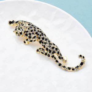 Climbing Leopard Brooch Pins For Women And Men