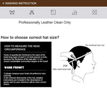 2025 Men's genuine leather baseball cap hat brand new style spring brand new style winter Russian warm one fur caps hats