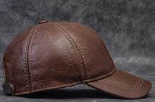2025 Male Genuine Leather Cowhide 56-60CM Black/Brown Baseball Caps Eagle Print For Man Casual Street Gf Gorras Dad Hat