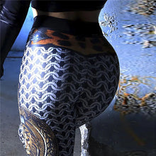 FCCEXIO Gothic Chain Sword 3D Print Women Sports Leggings Slim Fitness Leggings