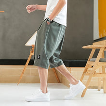 Plus Size Summer Harem Pants Men Short Joggers Chinese Style Calf-Length Casual Baggy Pants Male Capris Trousers 8XL