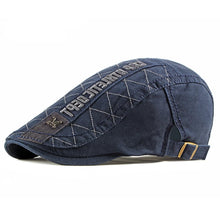 Casual Men's Hats Retro Berets Hat For Women Cotton Visors Embroidery Herringbone Flat Caps Artist Peaked Newsboy Cap