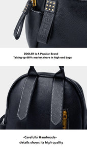 ZOOLER Original Genuine Leather Travel Backpack for Women  Soft Skin Design