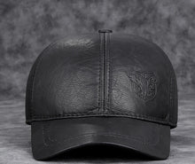 2025 Male Genuine Leather Cowhide 56-60CM Black/Brown Baseball Caps Eagle Print For Man Casual Street Gf Gorras Dad Hat