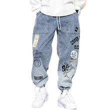 High quality Fashion Men Cargo Pants Hip Hop Trend Jogging Pants Elastic Waist