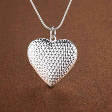 DOTEFFIL 925 Sterling Silver Heart Photo Frame Snake Chain Necklace