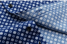 6XL-10XL Large Size Flower Print Men's Fashion Casual Long Sleeve Shirt
