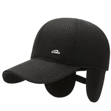Men's Winter Hat Middle-aged Warm Ear Protection Thickened Baseball Caps Adjustable Size Men Earmuffs Hats Casual Sports Cap
