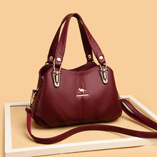 Famous Brand Authentic Handbag Women's 2024 New Arrival Large Capacity Mom Bag for the Middle-Aged Stylish Genuine Leather Shoulder Messenger Bag
