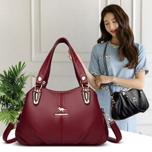Famous Brand Authentic Handbag Women's 2024 New Arrival Large Capacity Mom Bag for the Middle-Aged Stylish Genuine Leather Shoulder Messenger Bag