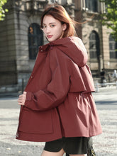 European Station Fashionable Popular Mid Length Long Length Trench Coat Parka 2024 New Arrival Casual Classy Fashionable Female High-End Coat