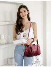 Famous Brand Authentic Handbag Women's 2024 New Arrival Large Capacity Mom Bag for the Middle-Aged Stylish Genuine Leather Shoulder Messenger Bag