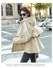 European Station Fashionable Popular Mid Length Long Length Trench Coat Parka 2024 New Arrival Casual Classy Fashionable Female High-End Coat