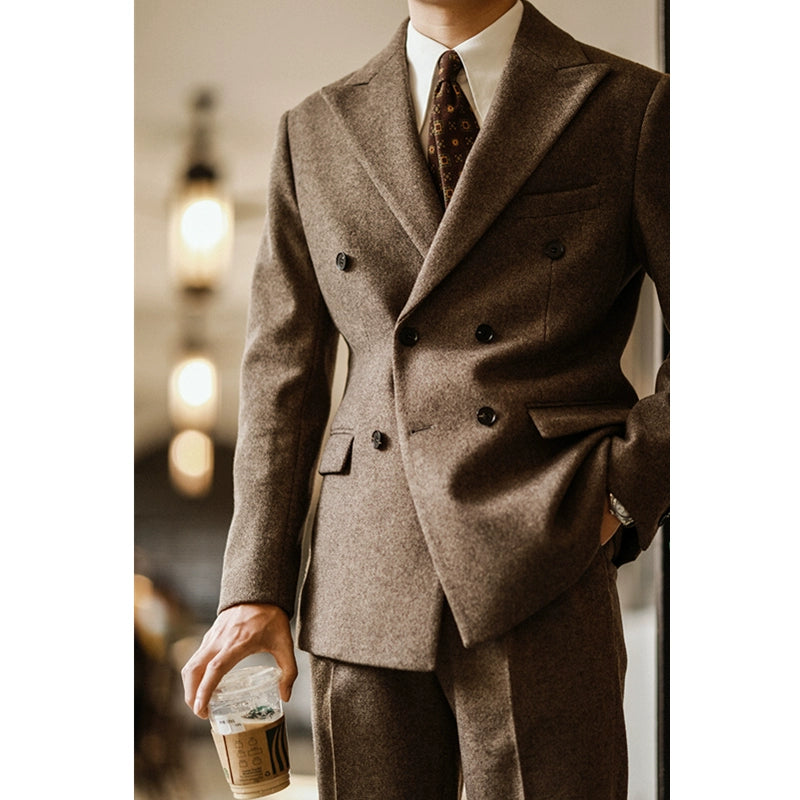 Yinglanshi Thickening Thermal Closure Collar Banquet Suit