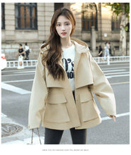 European Station Fashionable Popular Mid Length Long Length Trench Coat Parka 2024 New Arrival Casual Classy Fashionable Female High-End Coat