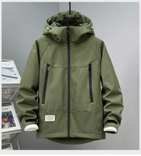 Waterproof Windbreaker Jacket Men 12XL 13XL Plus Size Camp Jacket Coat Male Fashion Casual Fleece Jackets Big Size 13XL