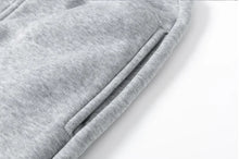 Men's fashion casual sportswear, outdoor fitness jogging set, autumn and winter pullover hoodie + warm pants two-piece