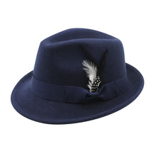 Men Top Hat Winter Autumn Elegant Feather Felts Hat Men Adjustable Jazz Soft Woolen Hat Holiday Party Carnival Dirndl Cap